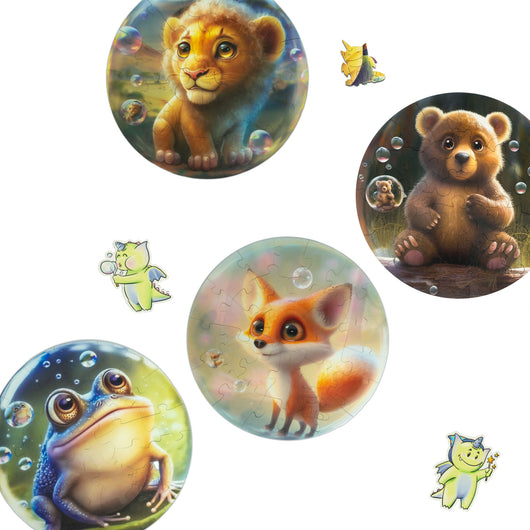 Bubblezz Set: Wild — 4 Mini Puzzles
